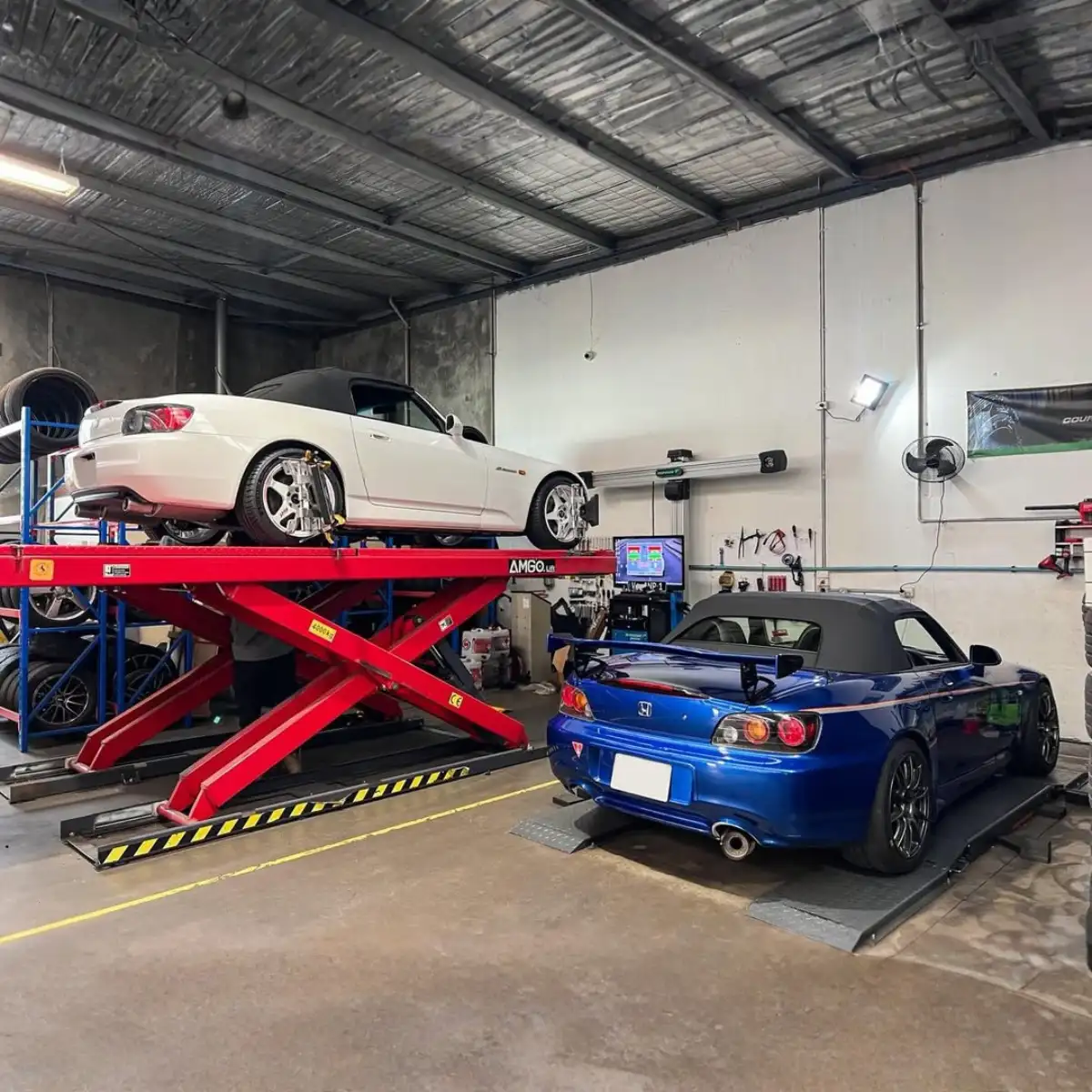Tyre fitting and wheel alignment